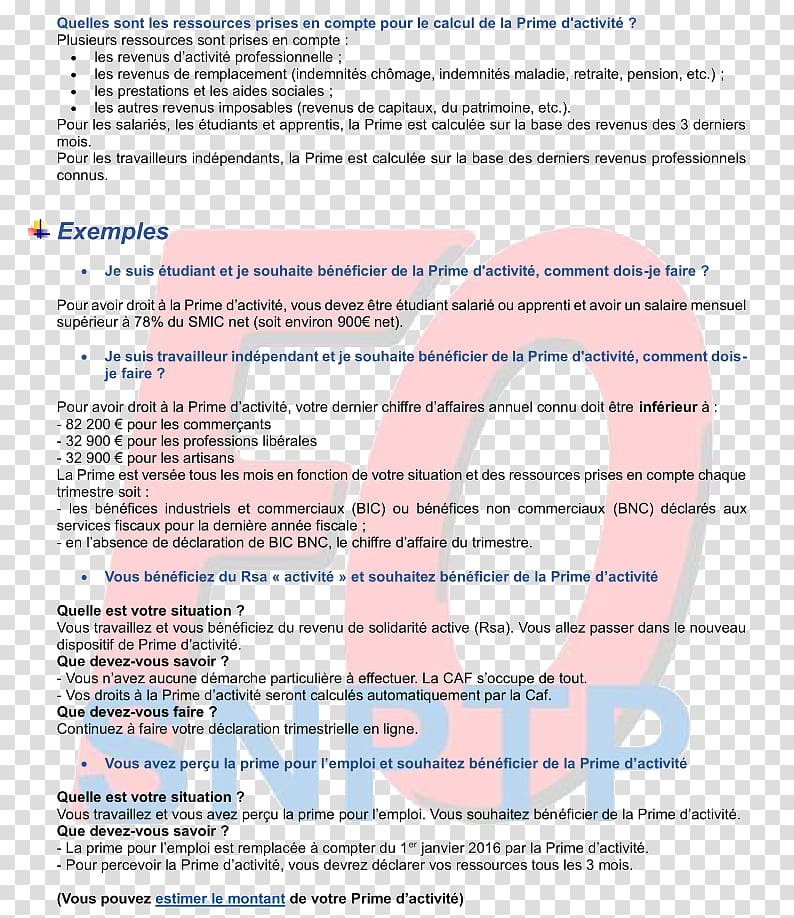 Prime d\'activité Document Private sector Public sector Revenu de solidarité active, activite transparent background PNG clipart