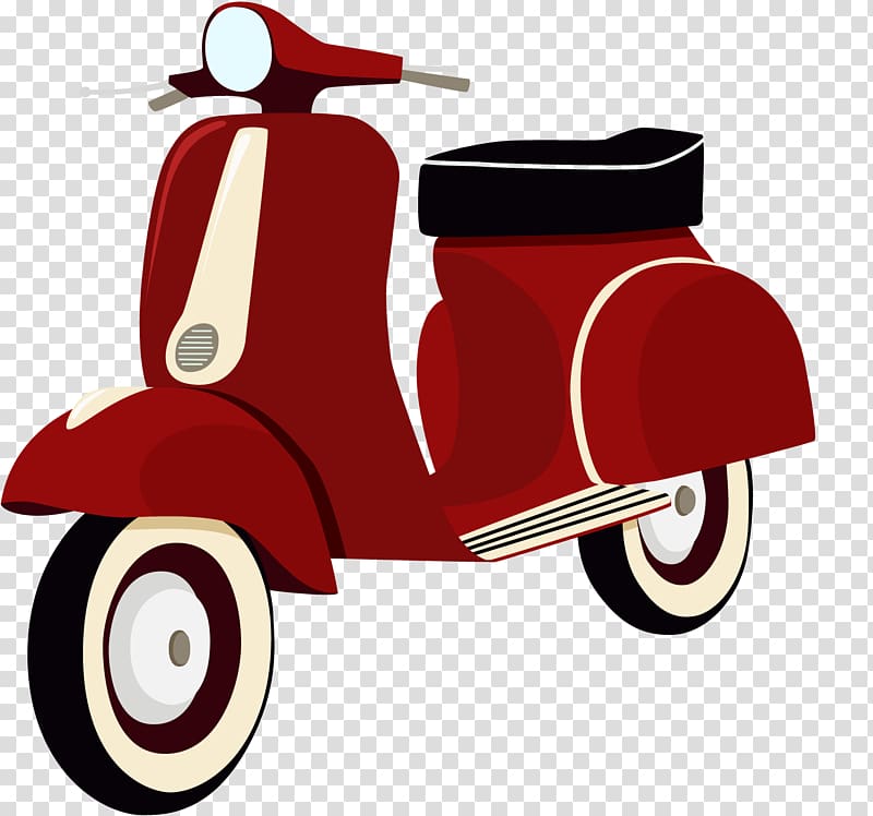 Free download Red automatic scooter illustration 