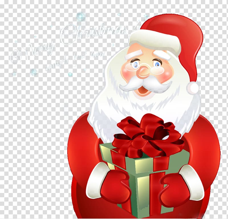 Pxe8re Noxebl Santa Claus Christmas card, Santa creative gifts free transparent background PNG clipart