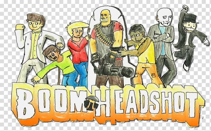 Head shot graph Team Fortress 2 Cartoon Illustration, boom headshot transparent background PNG clipart