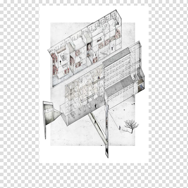 Architectural drawing Architecture Axonometric projection Plan, design transparent background PNG clipart