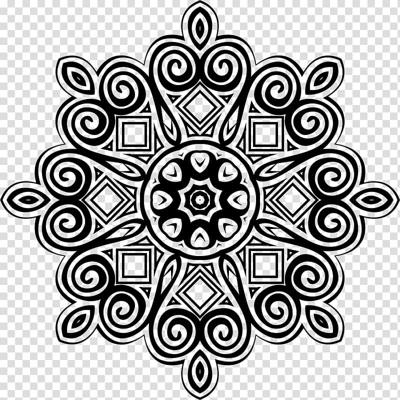 Emblem Symbol Mon , mandala contour transparent background PNG clipart