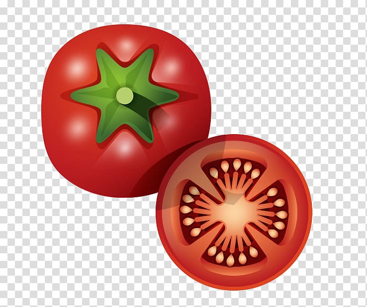 Tomato juice Dish, Red tomatoes transparent background PNG clipart