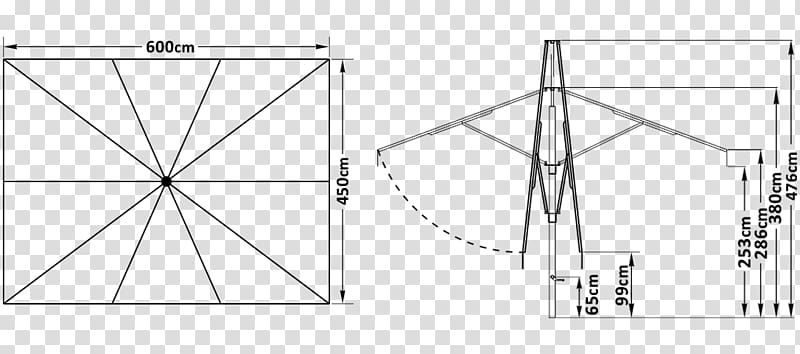 Technical drawing Triangle Diagram White, table umbrella transparent background PNG clipart