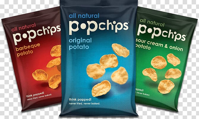Potato chip Snack Brand Popchips Food, bag of chips transparent background PNG clipart