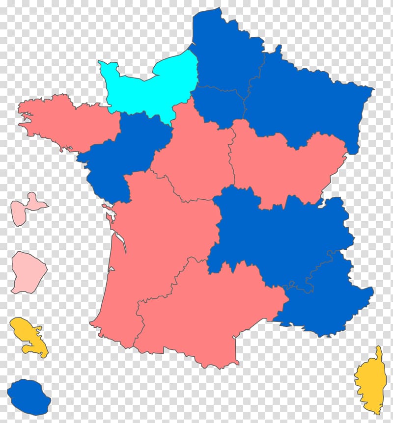 French regional elections, 2015 Aquitaine Languedoc-Roussillon-Midi-Pyrénées Île-de-France Corsica, map transparent background PNG clipart
