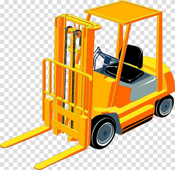 Forklift Powered Industrial Trucks Warehouse Radio-frequency identification Heavy equipment, Forklift transparent background PNG clipart