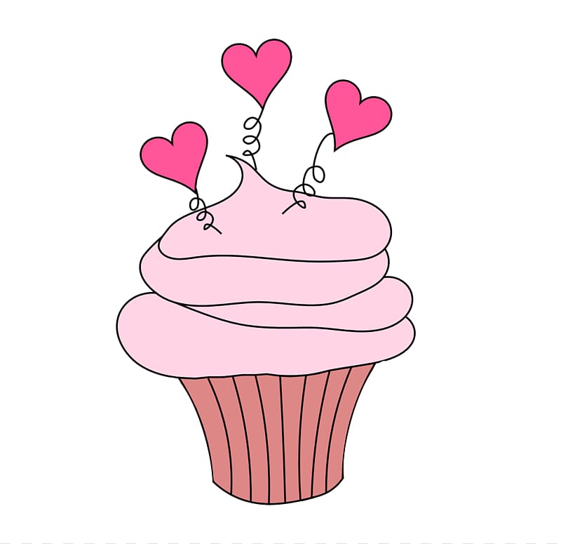 Cupcake Valentine\'s Day , Valentine Cake transparent background PNG clipart
