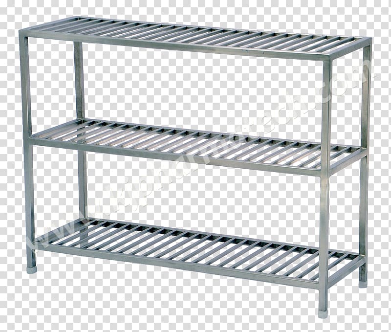 Shelf Table Wire shelving Stainless steel Pan Racks, table transparent background PNG clipart