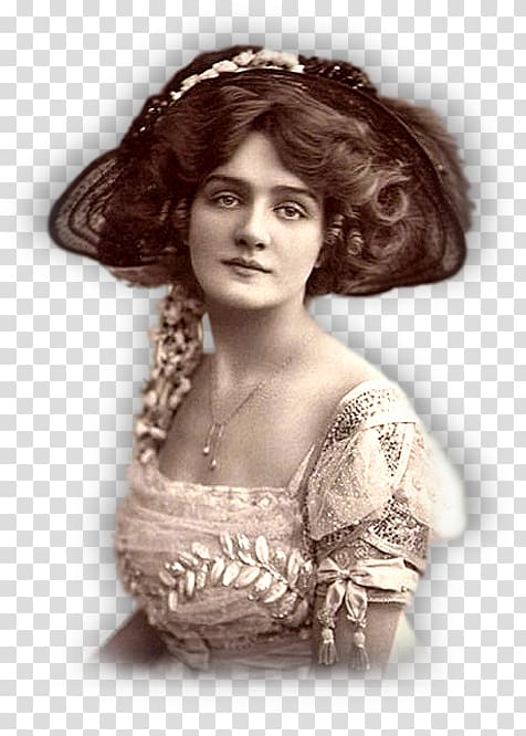 Lily Elsie Edwardian era Belle Époque Female Victorian era, retro hawaii transparent background PNG clipart