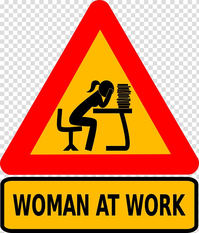 Men at Work Traffic sign Warning sign , woman day transparent background PNG clipart