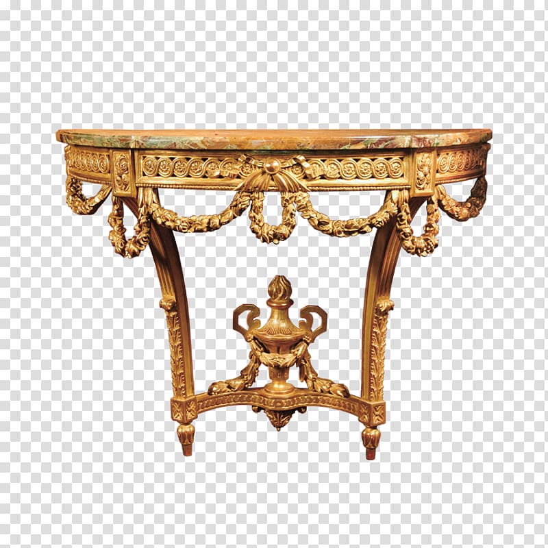 Table Louis XVI style Louis Quinze Furniture Ateliers Allot Frères, table transparent background PNG clipart