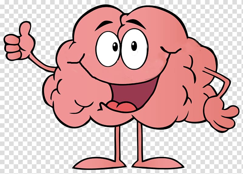 pink brain illustration, Cartoon Brain , Brain transparent background PNG clipart