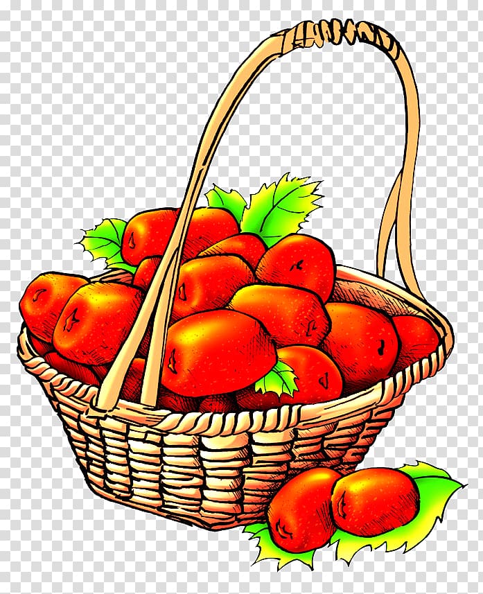 Jujube Auglis Date palm, A basket of red dates jujube material transparent background PNG clipart