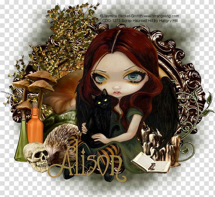 Strangeling: The Art of Jasmine Becket-Griffith Printmaking Printing Artist, treasure map in haunted hills transparent background PNG clipart