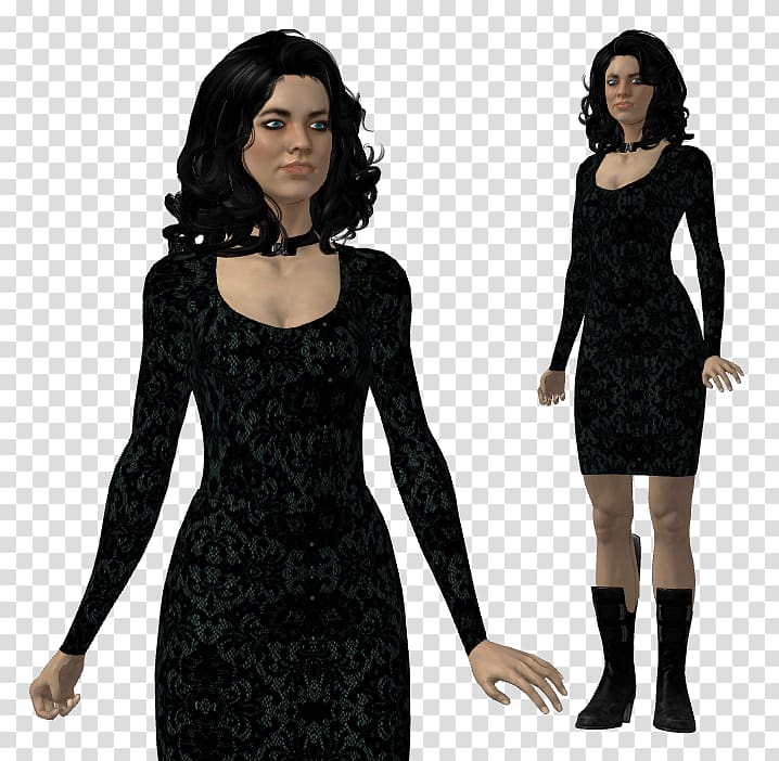 Little black dress Miranda Lawson Mass Effect 3 Clothing, dress transparent background PNG clipart