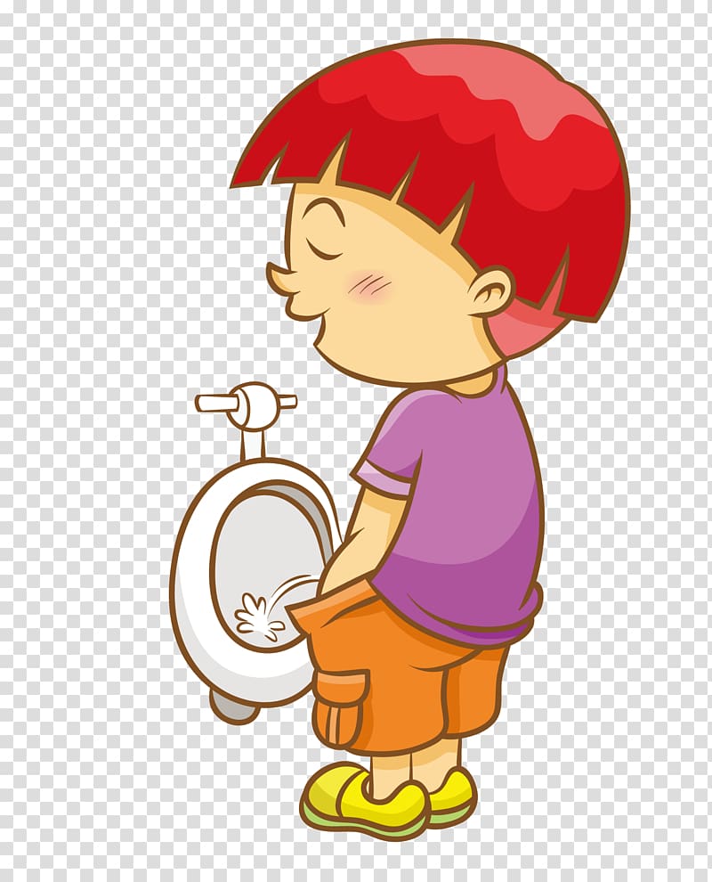 Toilet Cartoon, The boy on the toilet transparent background PNG clipart