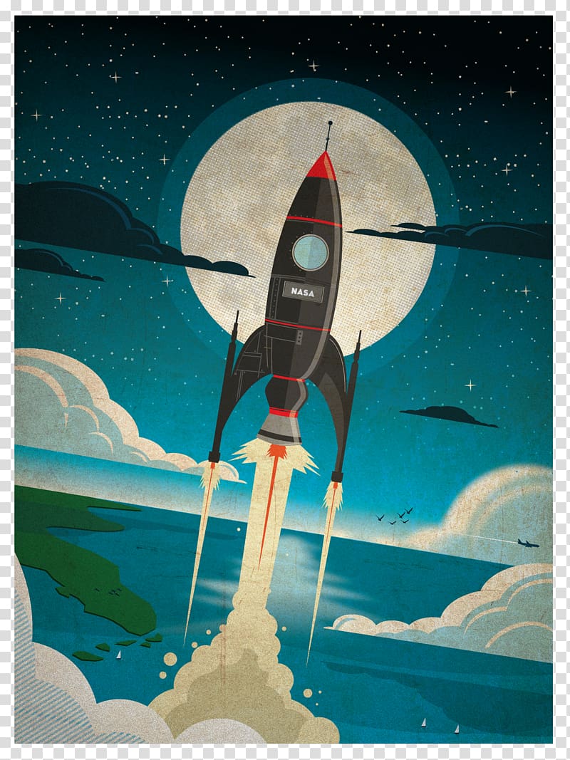 Youth Rocket Spacecraft, posters transparent background PNG clipart