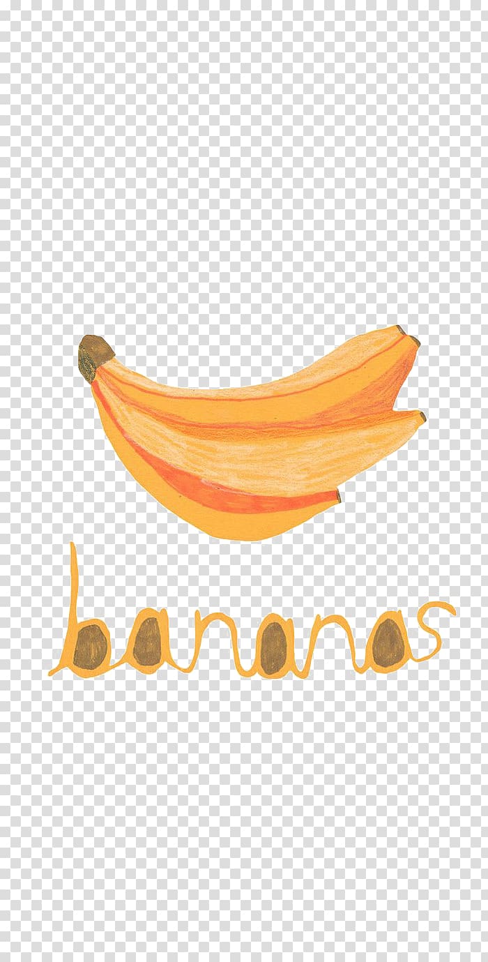 Banana , Fresh and lovely hand-painted banana transparent background PNG clipart
