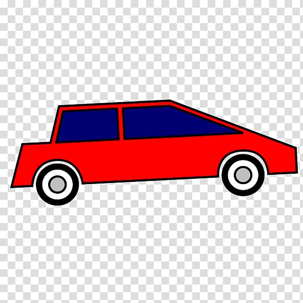 Compact car Red Cartoon, car transparent background PNG clipart