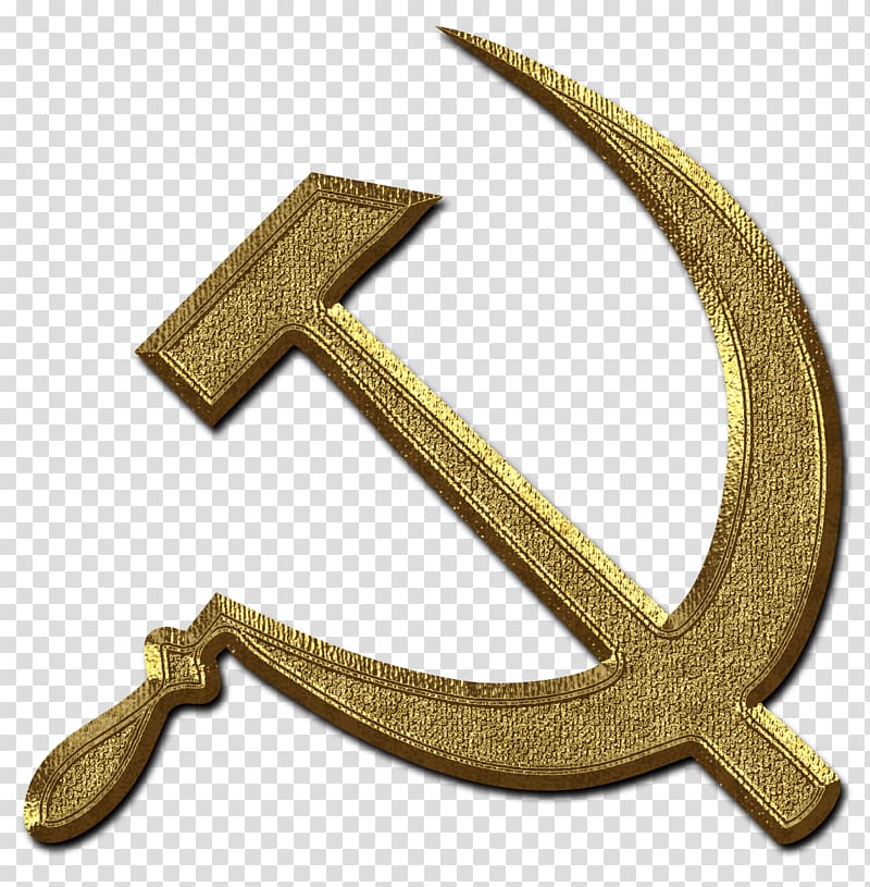 Hammer and sickle Russian Revolution Communist symbolism, hammer transparent background PNG clipart