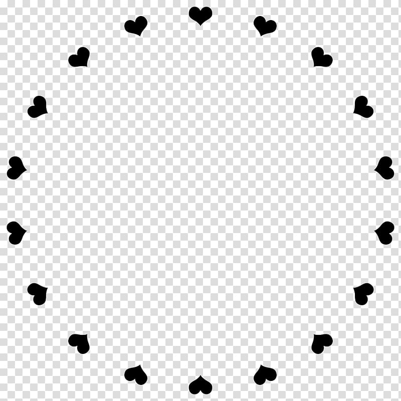 round black heart pattern, Portland Pottery Inc Heart, Heart circle transparent background PNG clipart