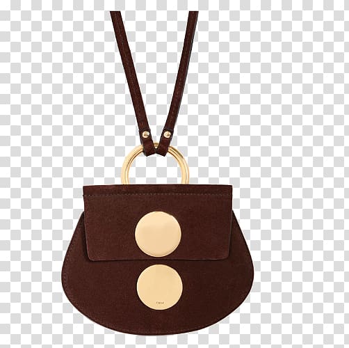 Chanel Chloxe9 Handbag Gucci, Metal buckle decorated brown suede calfskin shoulder bag lady transparent background PNG clipart