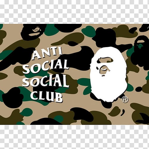 A Bathing Ape Anti Social Social Club Fashion Hoodie T-shirt, T-shirt  transparent background PNG clipart | HiClipart