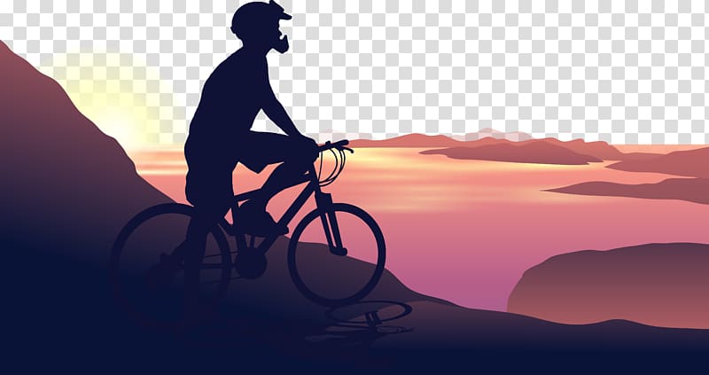 Cycling Silhouette Euclidean Nature, Bike summit transparent background PNG clipart