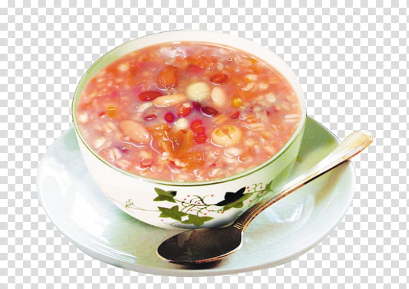 Laba congee Soup Eating Food Bowl, Lotus seeds rice porridge transparent background PNG clipart