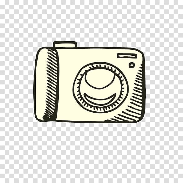 Camera Cartoon, Hand-painted cartoon camera transparent background PNG clipart