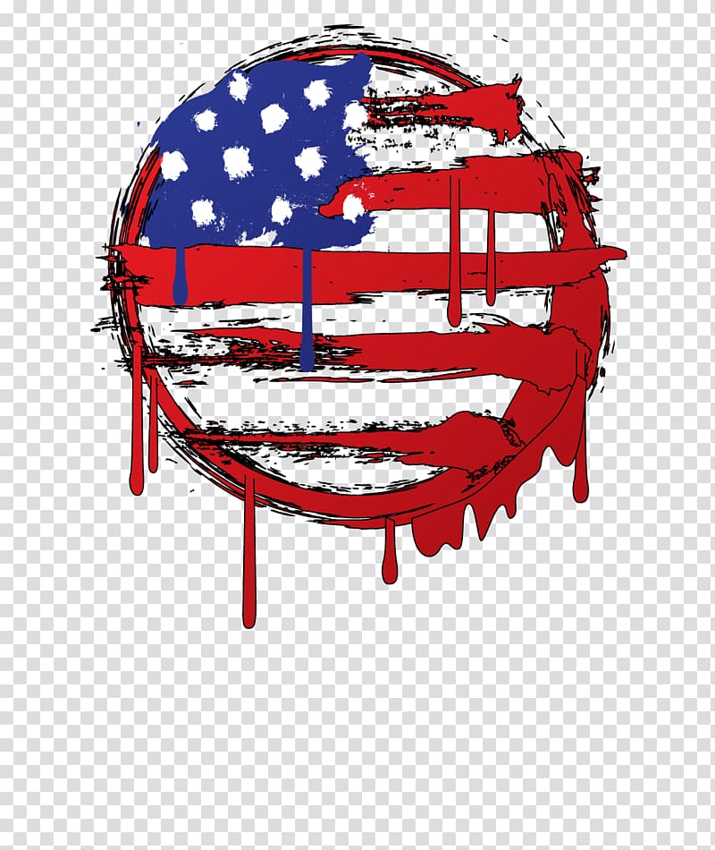 Flag of the United States Graffiti, us transparent background PNG clipart
