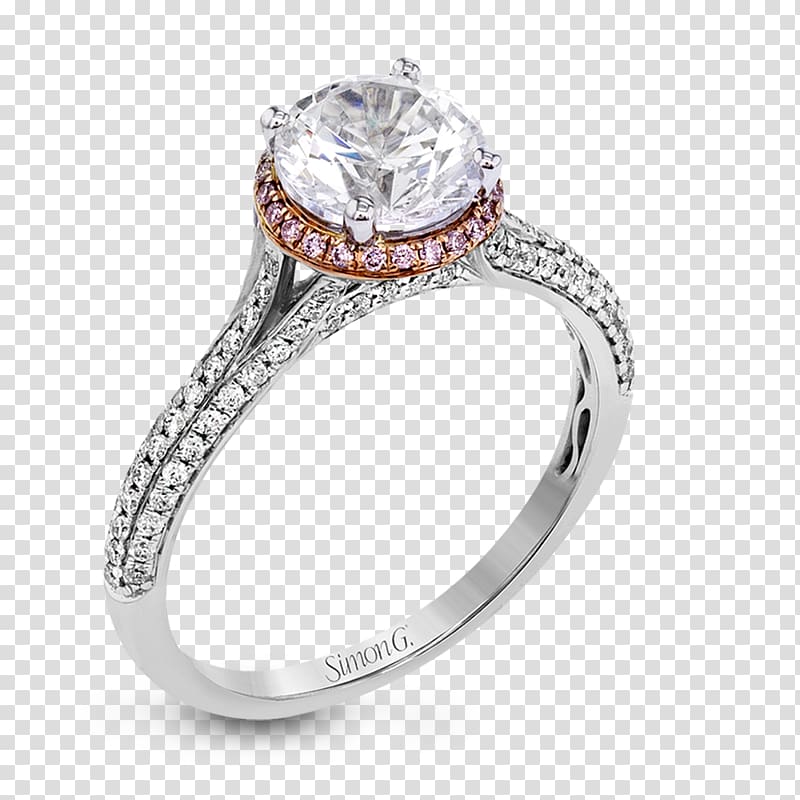 Engagement ring Diamond Jewellery Gold, rose gold transparent background PNG clipart