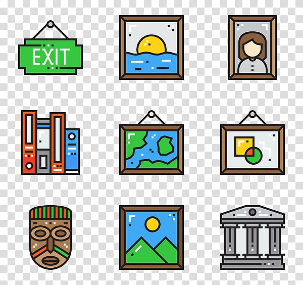 Technology Line , Museum icon transparent background PNG clipart