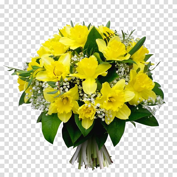 Flower bouquet Jonquille Grandmother\'s Day Florist, flower transparent background PNG clipart