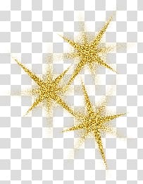 golden twinkling stars transparent background PNG clipart