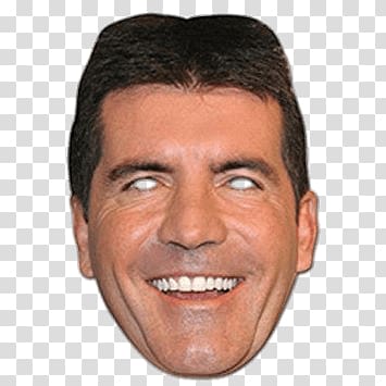 Simon Cowell, Simon Cowell Mask transparent background PNG clipart