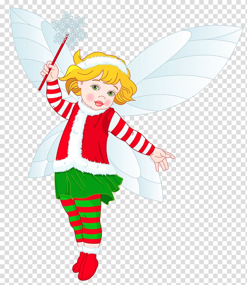 girl fairy holding magic wand illustration, The Elf on the Shelf Tooth fairy Christmas , Christmas Elf transparent background PNG clipart
