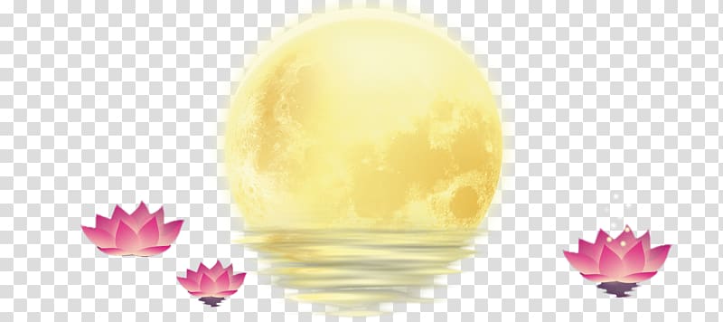 Petal Yellow Desktop Computer , mid-autumn festival transparent background PNG clipart