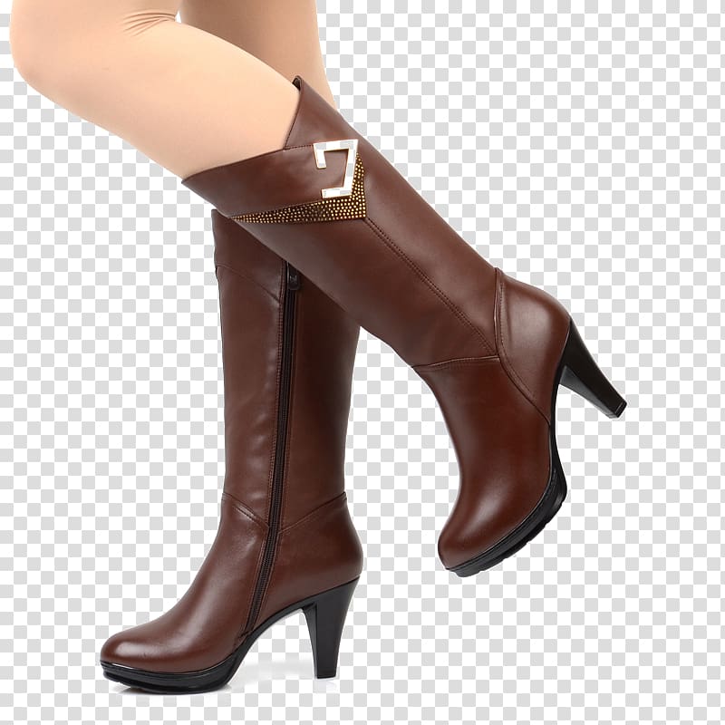 Riding boot Shoe High-heeled footwear Knee-high boot, Ms. Boots transparent background PNG clipart