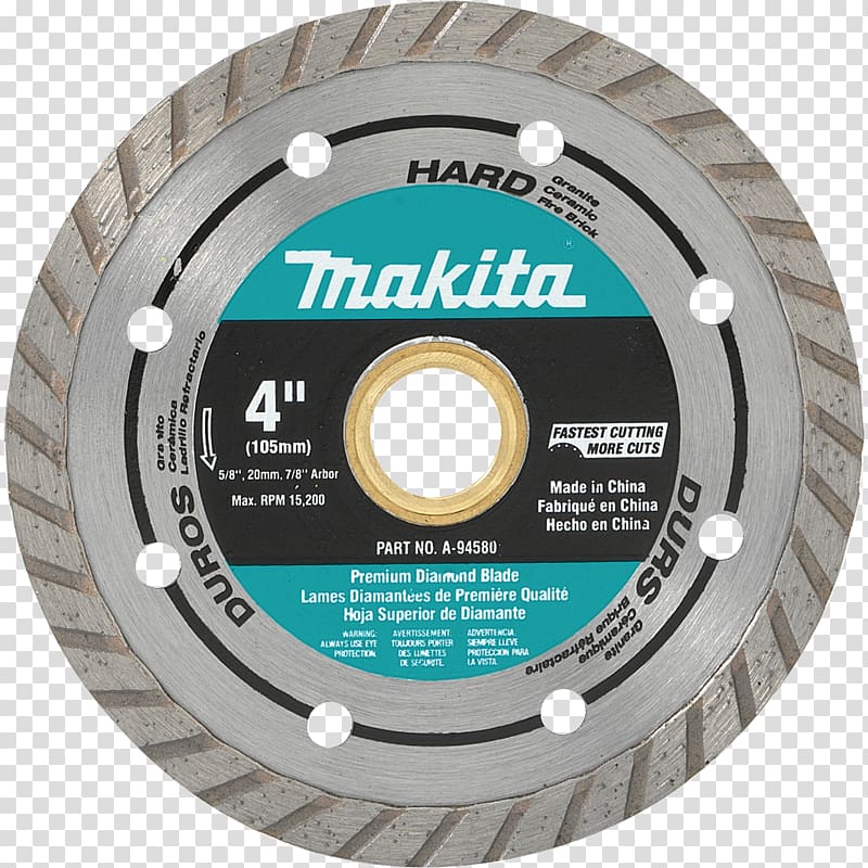 Diamond blade Masonry Makita Saw, Diamond Blade transparent background PNG clipart