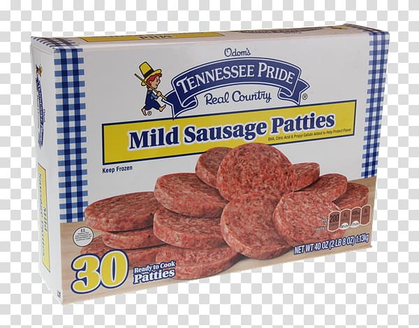 Odom\'s Tennessee Pride Sausage USDA Commodity Luncheon Meat Flavor Patty, sausage patties transparent background PNG clipart