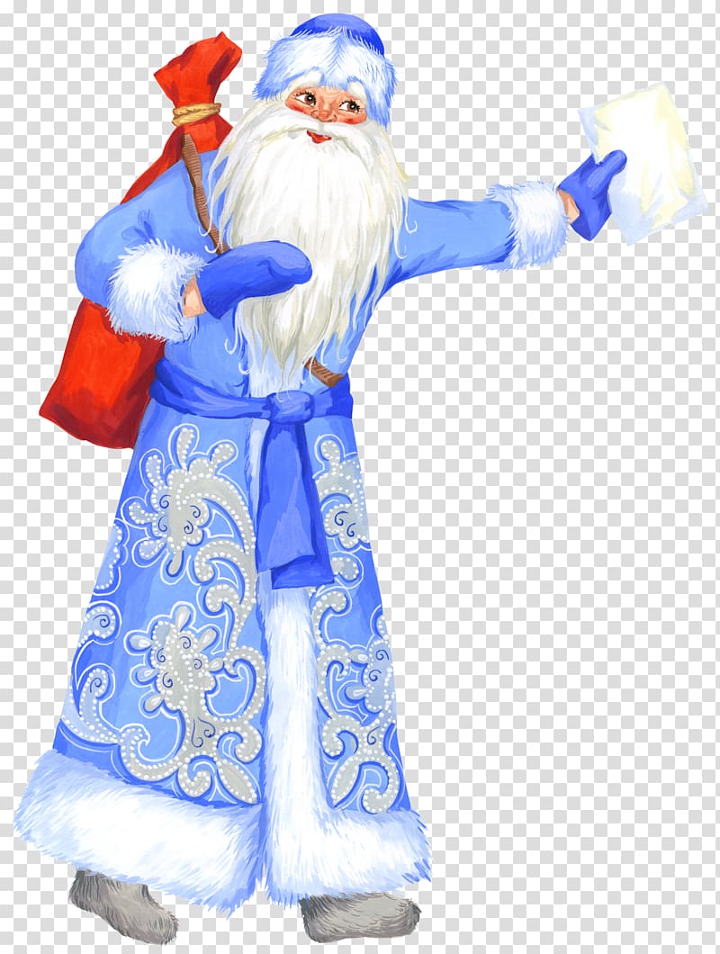 Ded Moroz Snegurochka Santa Claus New Year, Santa transparent background PNG clipart