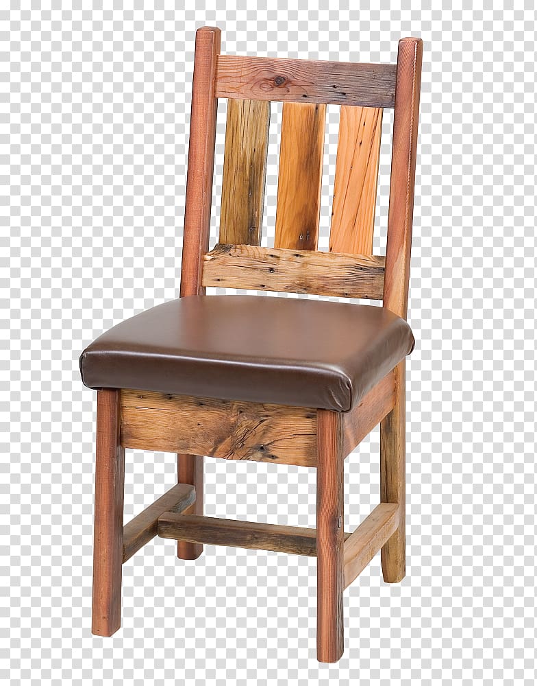 Chair Table Furniture Dining room Reclaimed lumber, chair transparent background PNG clipart