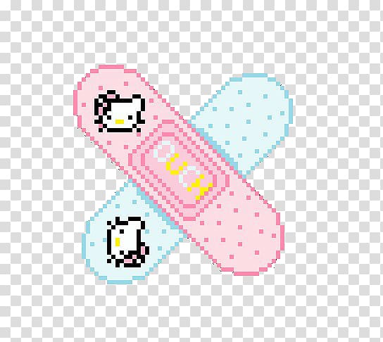 Pixel art Kavaii Hello Kitty, pixel Gun transparent background PNG clipart