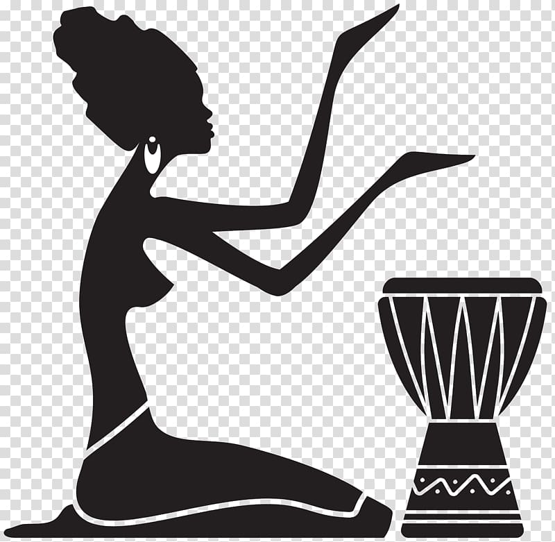 Babaeng tumutugtog ng djembe drumBabaeng tumutugtog ng djembe drum  