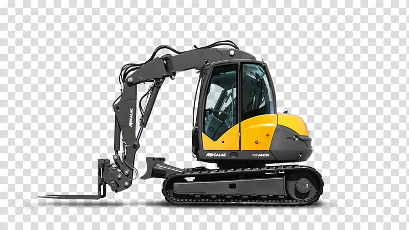 Groupe MECALAC S.A. Compact excavator Heavy Machinery Crawler excavator, excavator transparent background PNG clipart