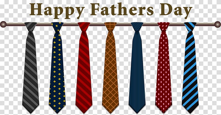 Happy Fathers Day text, Happy Fathers Day Ties transparent background PNG clipart