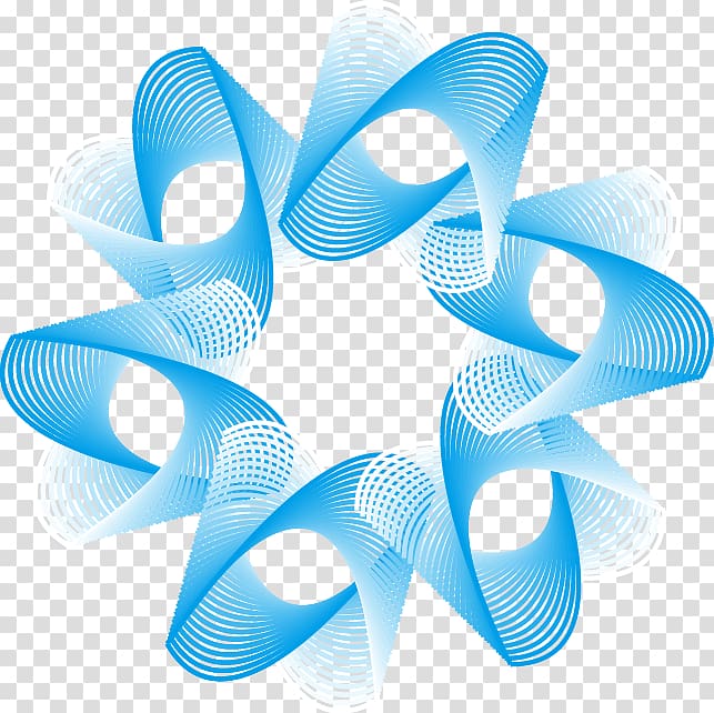 white and blue ribbon , Blue, Science and Technology abstract blue circle transparent background PNG clipart