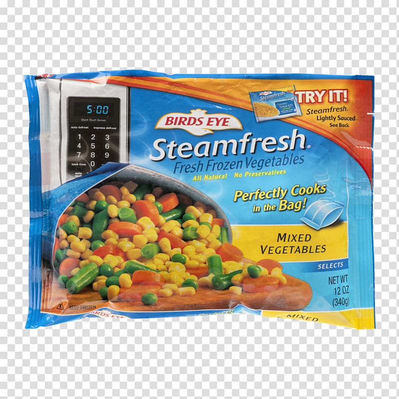 Vegetarian cuisine Birds Eye Frozen vegetables Frozen food, vegetable transparent background PNG clipart
